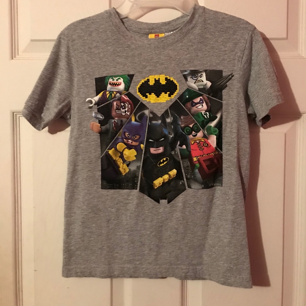 LEGO Batman Characters Graphic Gray T-Shirt Boys 8